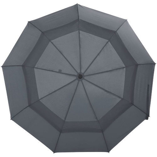 Складной зонт Dome Double с двойным куполом, серый