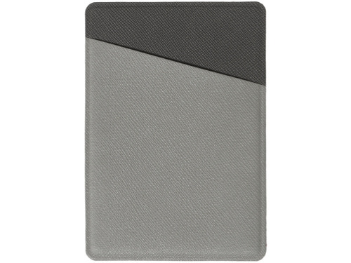 Картхолдер на 3 карты типа бейджа Favor, светло-серый/темно-серый